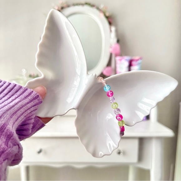 Butterfly Trinket Tray Jewelry Dish - Picture 6 of 12